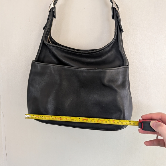 Coach Black Leather Shoulder Bag - Picture 7 of 8